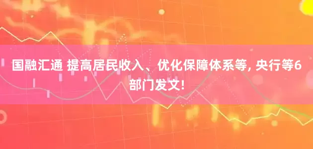 国融汇通 提高居民收入、优化保障体系等, 央行等6部门发文!
